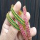 GREEN AND PINK STONE BANGLES