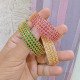 GREEN PINK AND WHITE STONE BANGLES