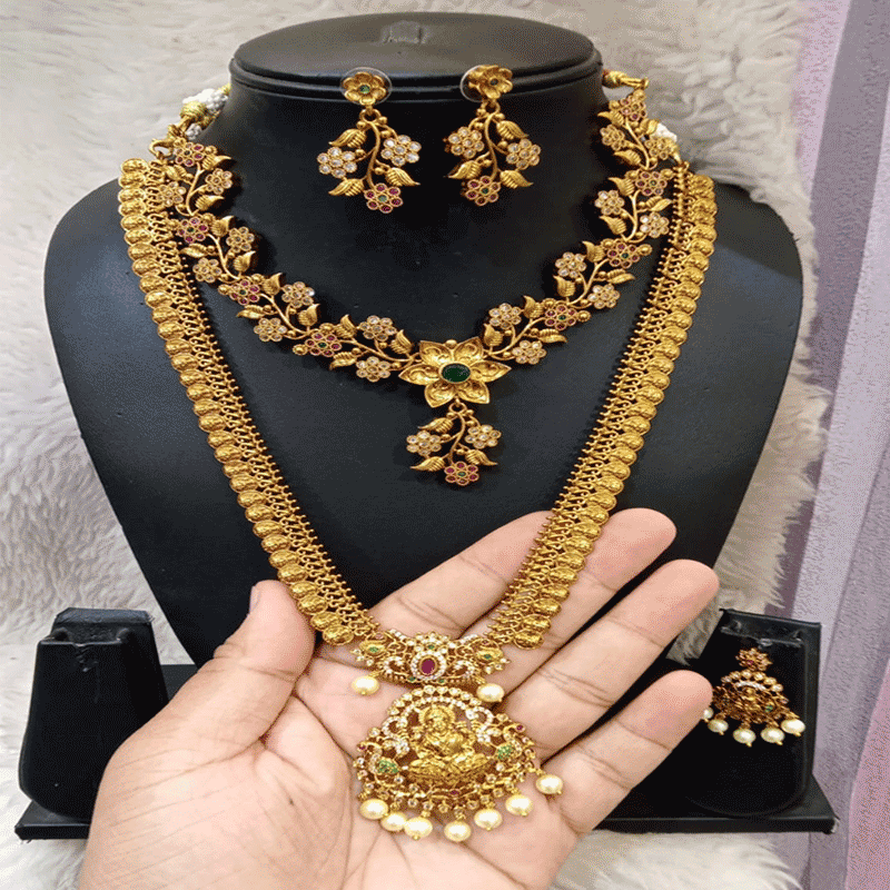 LAKSHIMI LONG WITH FLORAL DESIGN COMBO