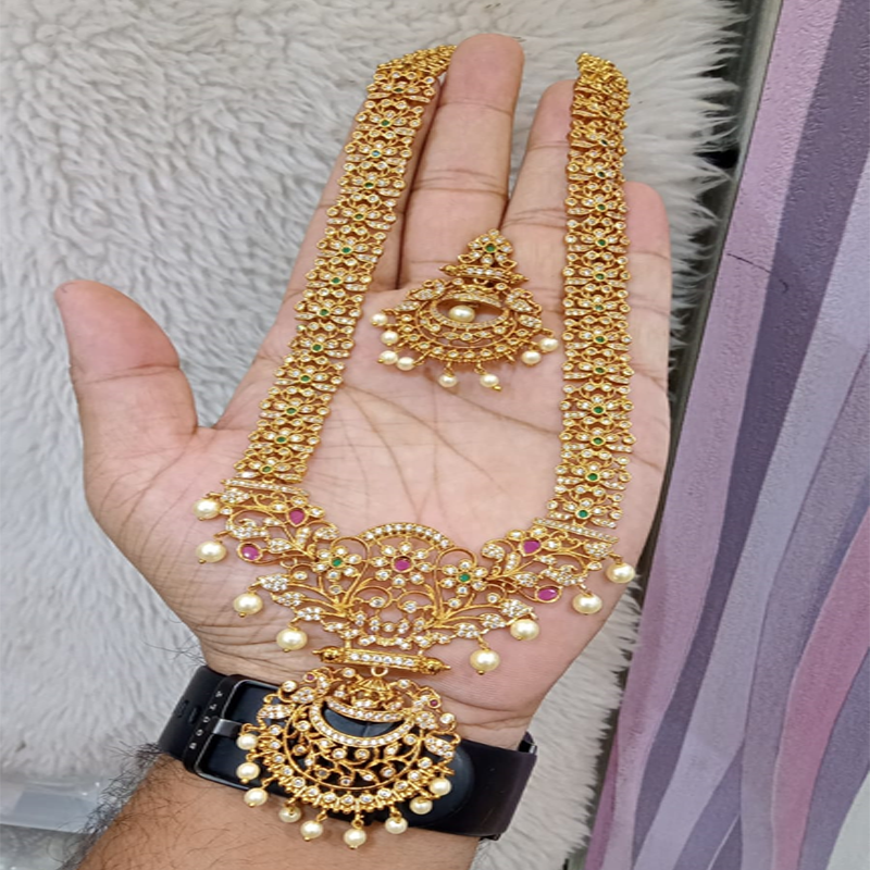 KEMP STONE NECKLACE WITH EARRINGS