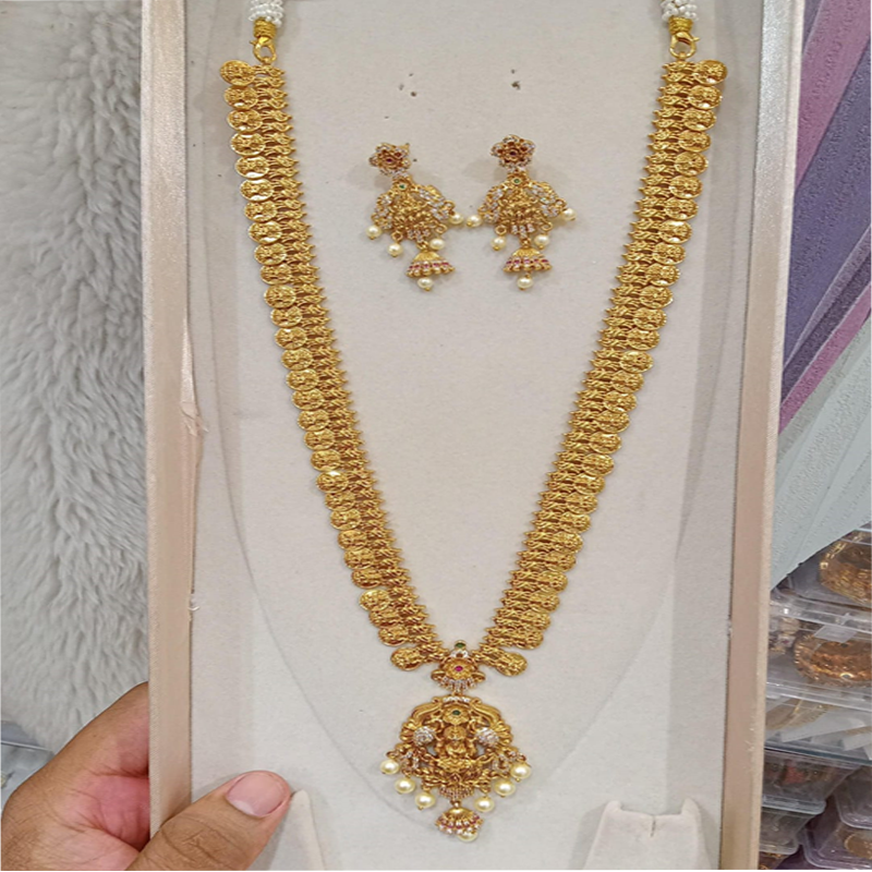 LONG  KASUL WITH BEAUTIFUL LAXMI PENDANT