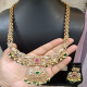 LAKSHMI DEVI KANTE NECKLACE GREEN BEADS