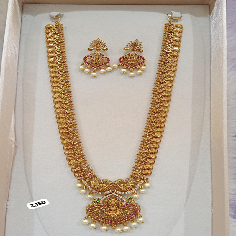 SMALL KASUL WITH LAXMI PENDANT LONG HARAM