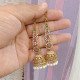 MULTI COLOR STONES JHUMKAS WITH ATTACH MATILU