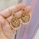 CHANDBALI PEACOCK EARING WITH MULTI STONES
